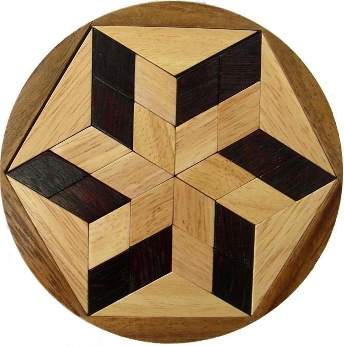 Pento Star - Wooden Puzzle Brain Teaser