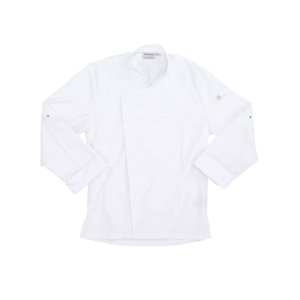 Chef Works Men's Lansing Chef Coat Large White