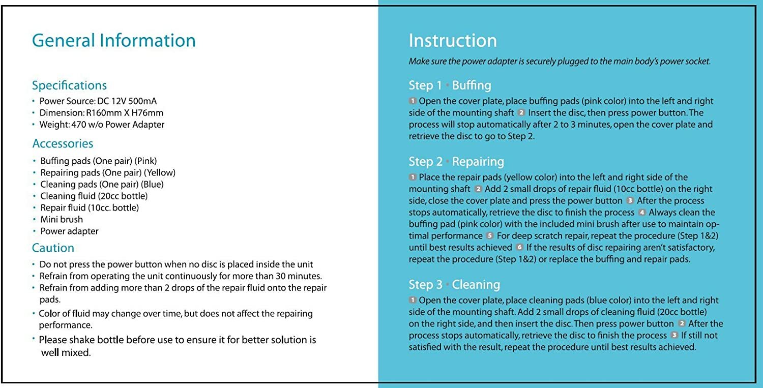 Procare DVD/CD Disc Cleaner and Reconditioner - ***REFILL KIT ONLY ***