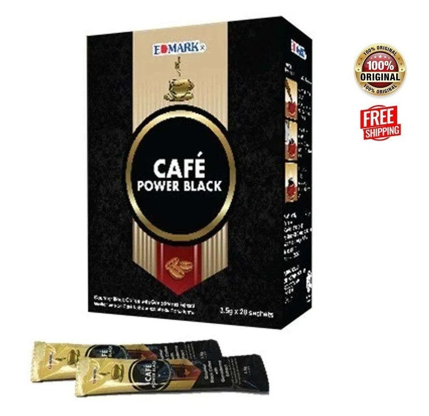 1 Box Cafe Power Black: Coffee, Sugar Free, Taste Better with Ganoderma Extract