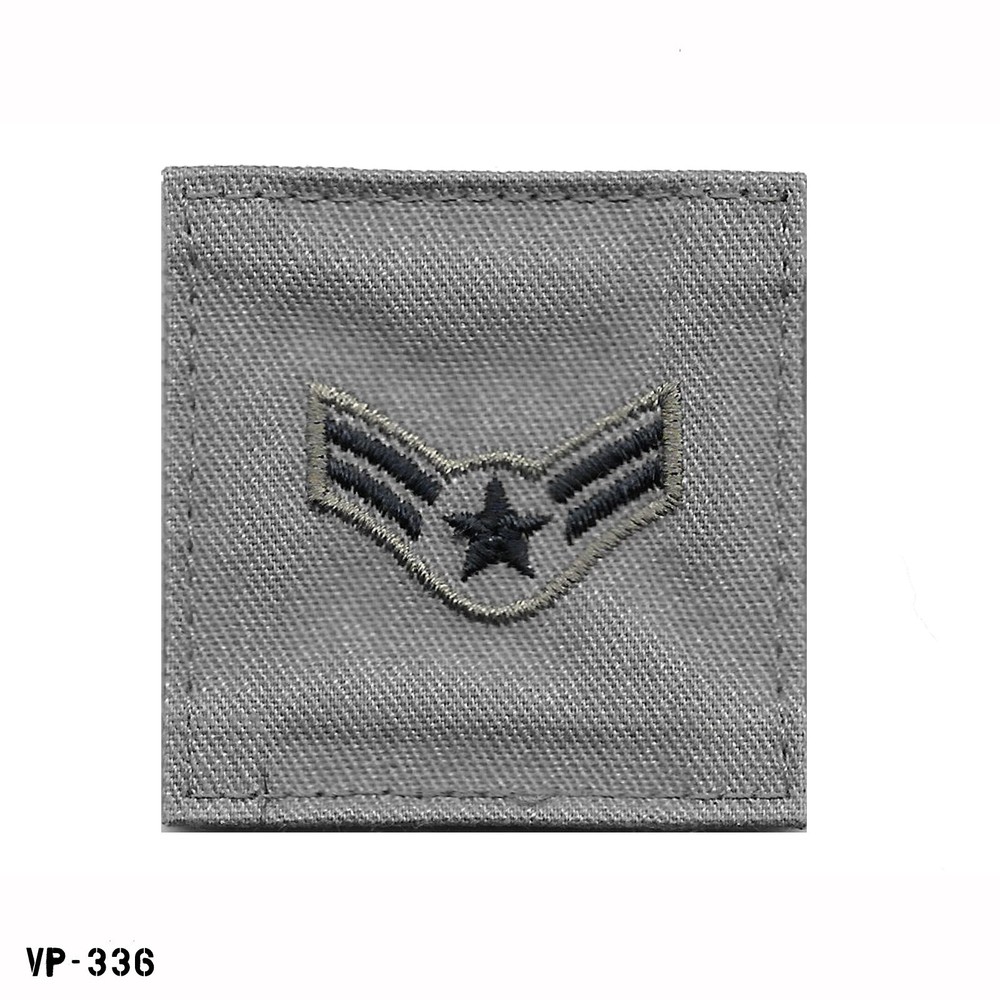 Air Force Embroidered Rank ~ E3 Airman First Class ~ ABU Hook Back ~ NEW
