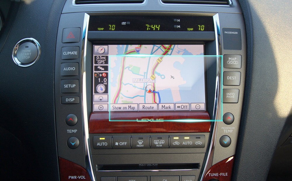 Crystal Clear Screen Protector for 2012 Lexus ES350 Vehicle Navigation