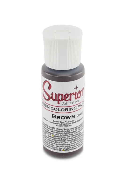 Superior Adhesives Resin Coloring Paste - Brown - 2 oz