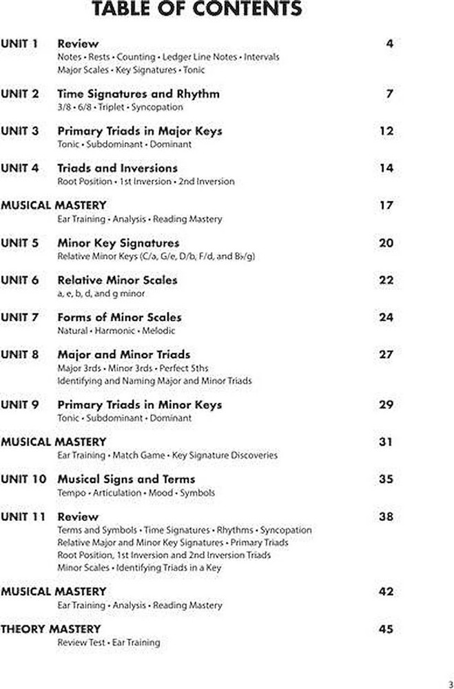 Essential Elements Piano Theory - Level 5