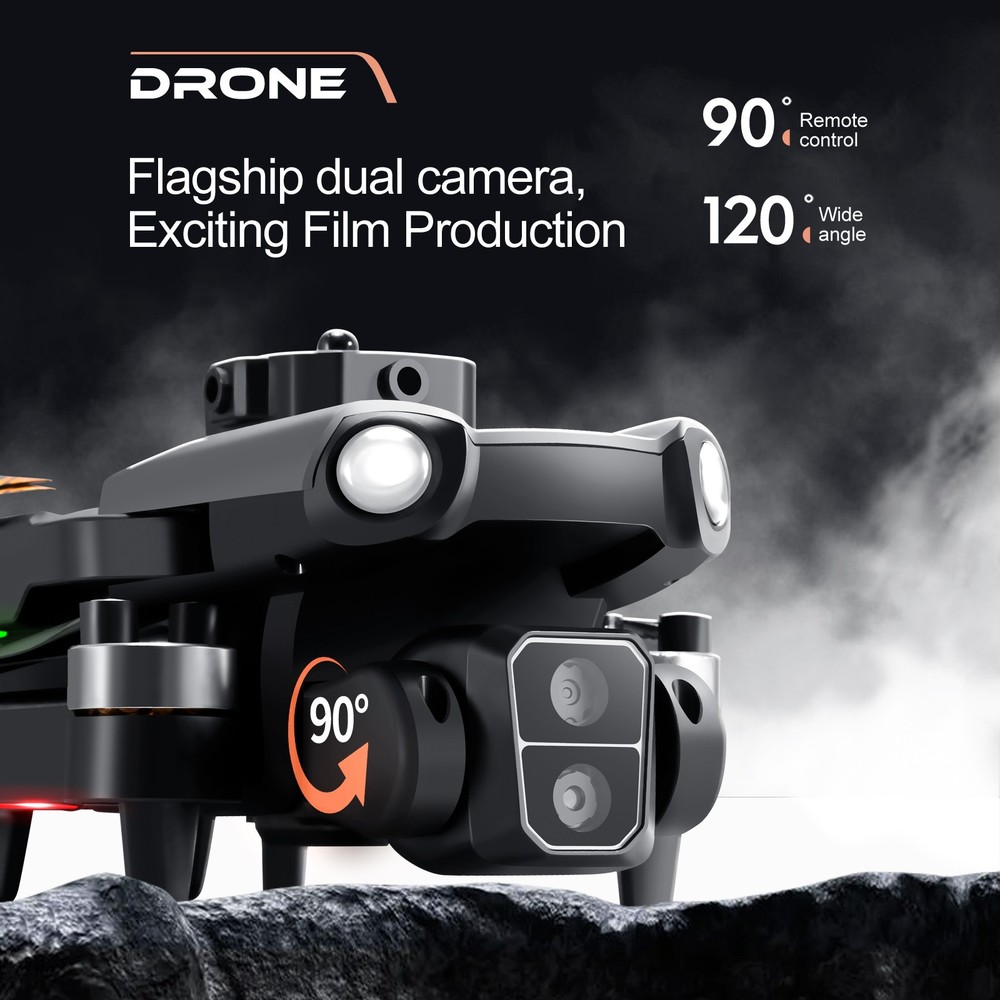 S119 Drone Brushless Foldable Obstacle Avoidance Drone FPV With 2 Battery | NE
