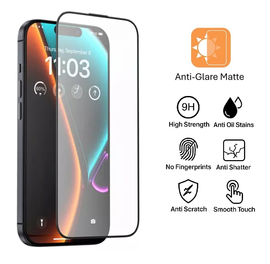 Anti-Glare Matte Soft Screen Protector For iPhone 17 16 15 14 13 12 Pro Max Plus