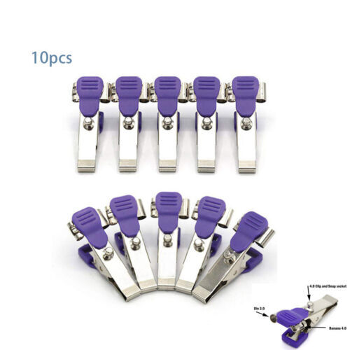 45*7mm veterinary ekg/ecg crocodile electrode flat clip snap connection,10pc