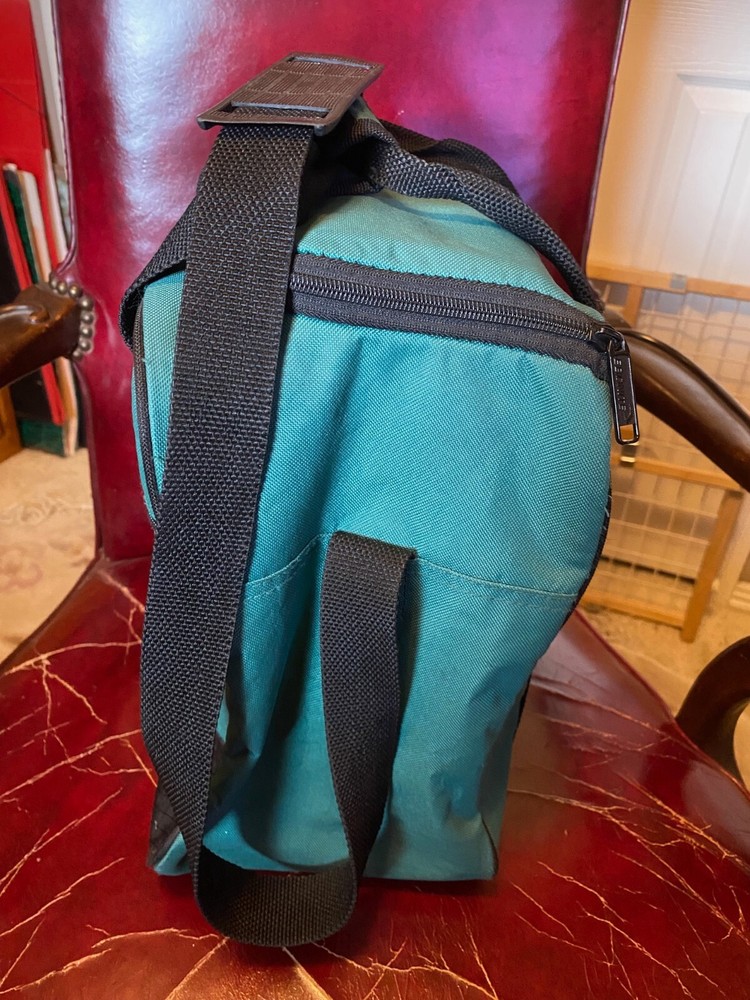Ebonite Single Bowling Ball Bag ONLY. Green with Padded Shoulder Strap