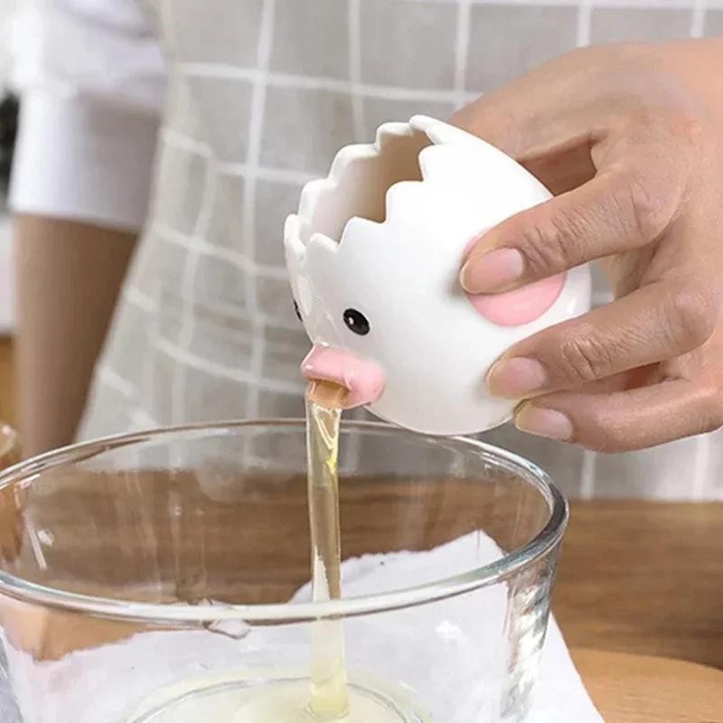 Yellow Funny Small Chick Separator Suitable Eggs Yolk White Separator Ceramics
