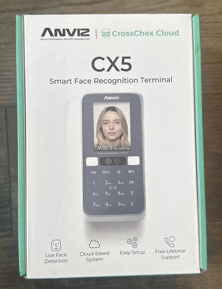 Smart Face Recognition Terminal Biometric Time Attendance Clock Small Business