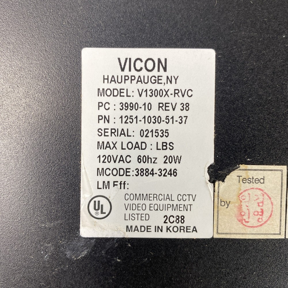 Vicon V1300X-RVC Camera Controller Untested