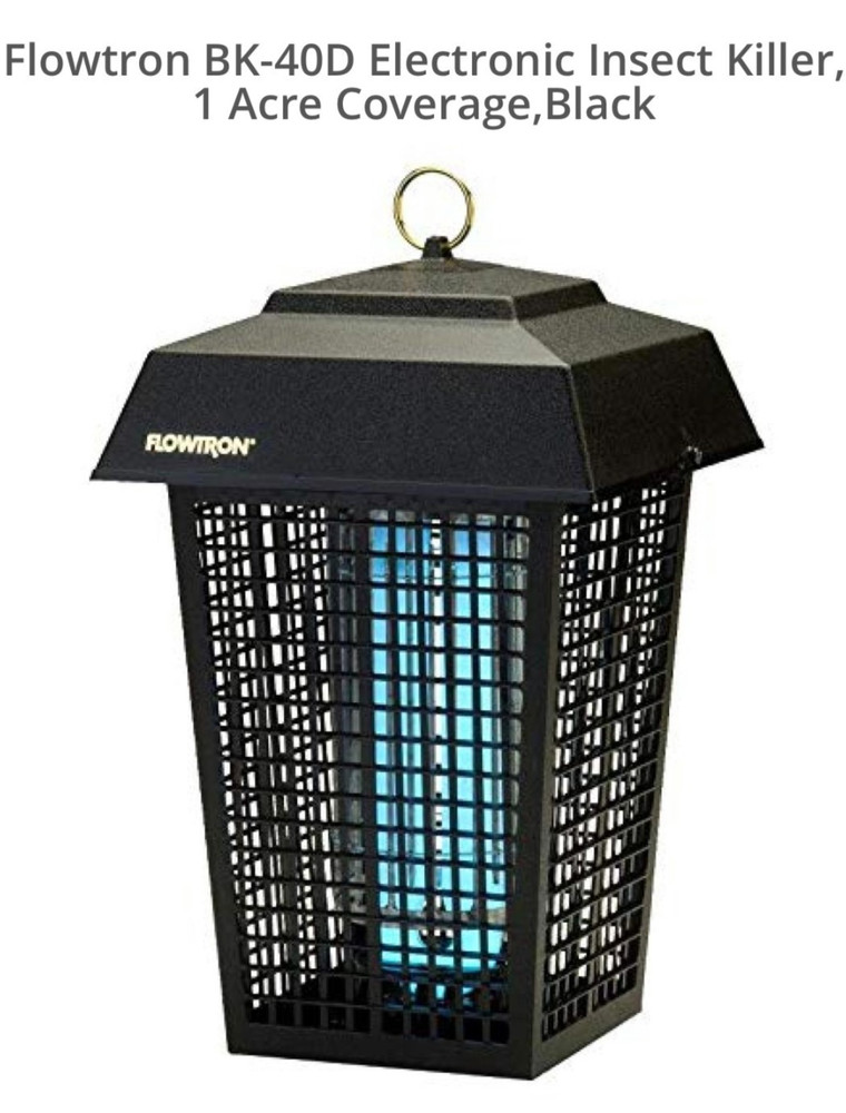 Flowtron BK-40D Electronic Insect Killer, 1 Acre Coverage, Black, New