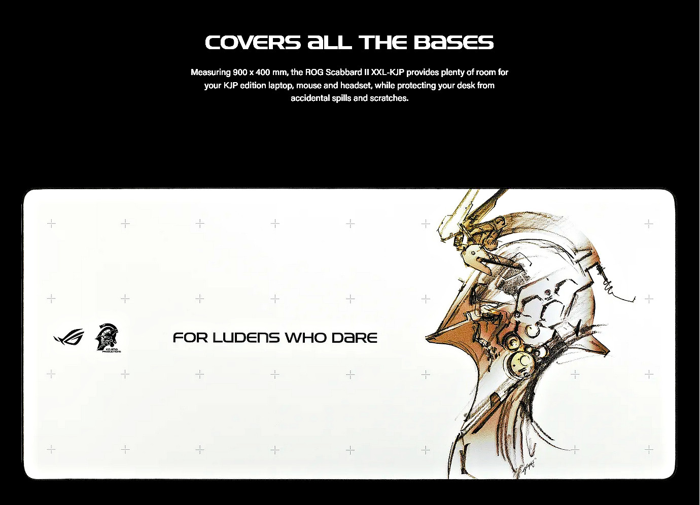 ASUS ROG x KOJIMA PRODUCTIONS Limited Ludens Edition Scabbard II Gaming Desk Pad