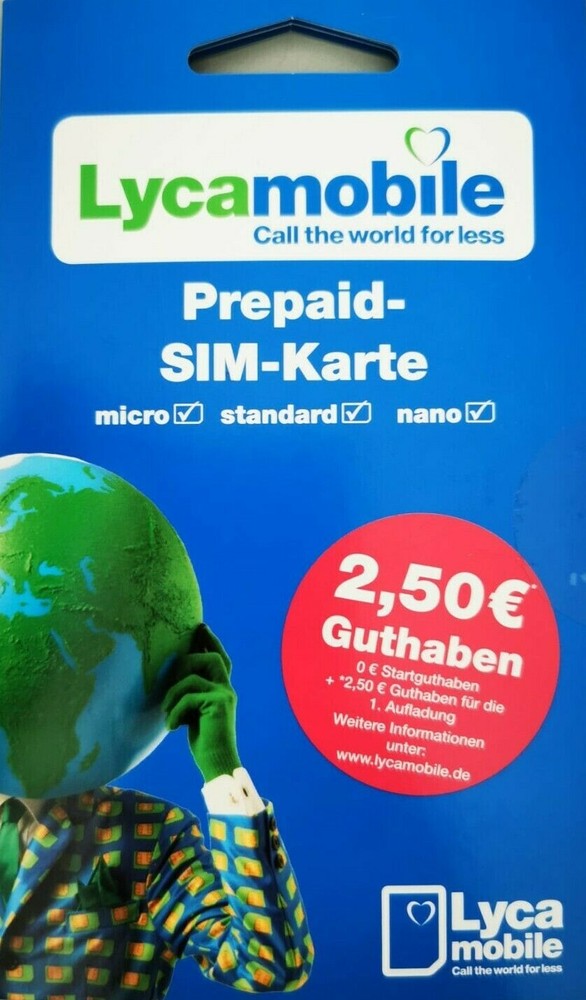 Lyca Mobile Prepaid Sim Card, "FLASH SHIPPING"