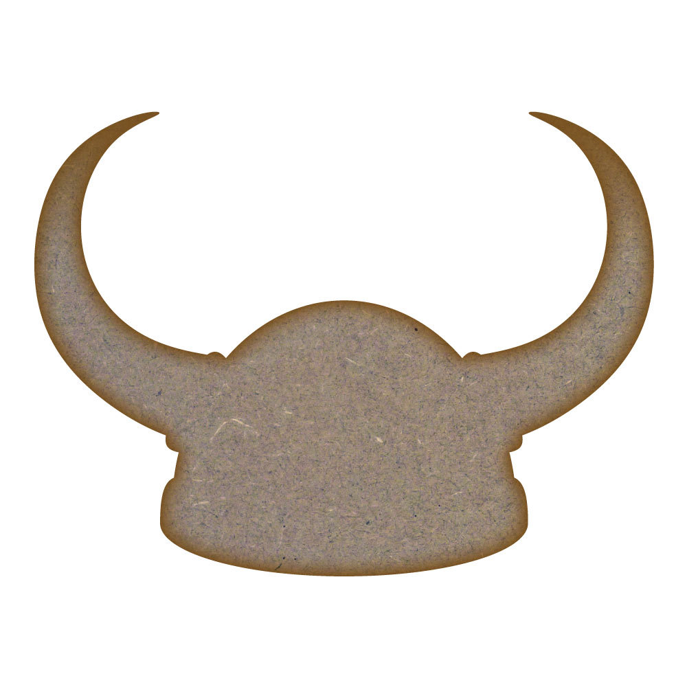 Viking Helmet MDF Laser Cut Craft Blanks in Various Sizes