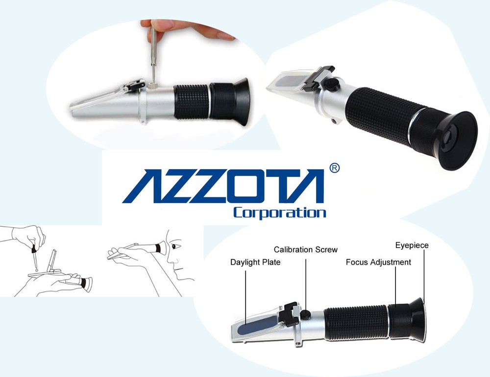 Azzota® Honey Tester Refractometer, Brix: 58-90%