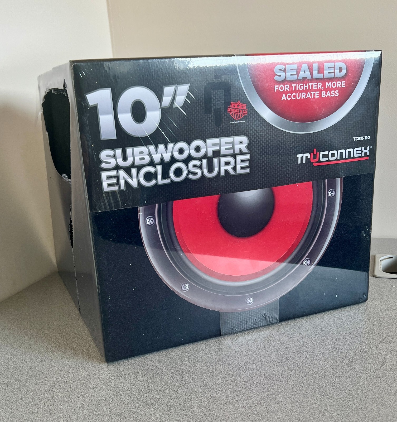 New Metra TCBX-110 TruConnex 10" Single Sealed Subwoofer Enclosure - Car Sub Box