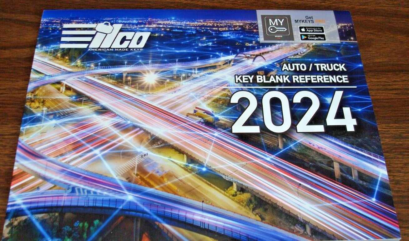 NEW Locksmith ilco 2024 Auto / Truck Key Blank Cross Reference Book 185 Pages