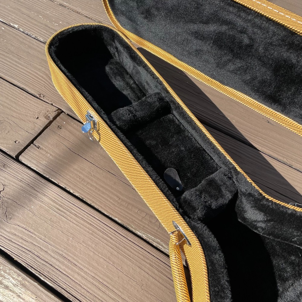 Arched Hard-Shell Electric Guitar Case for Les Paul LP Style Guitars, Lockable