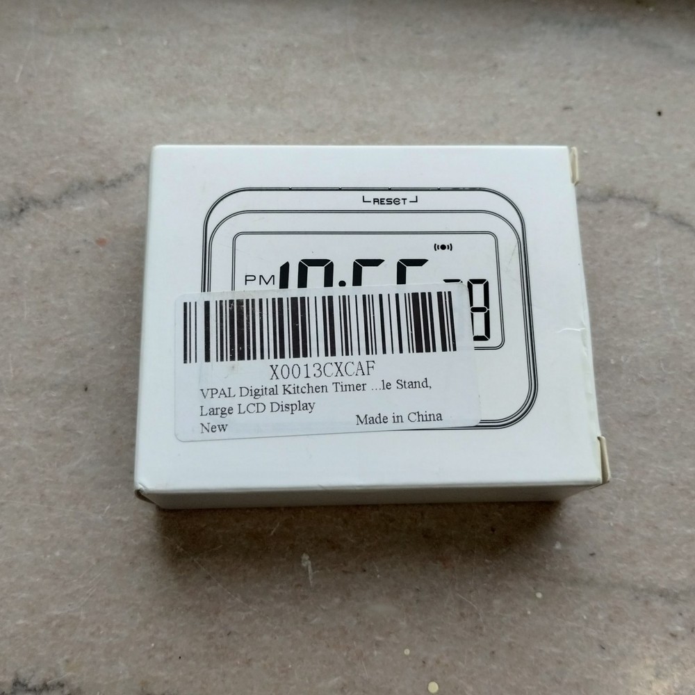 Digital Kitchen Timer Large LCD Display Magnetic 24H Alarm Clock Count Up Down