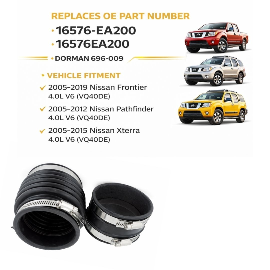 Air Intake Hose 4.0L V6 for 2005-2019 Frontier Pathfinder Xterra 16576-EA200
