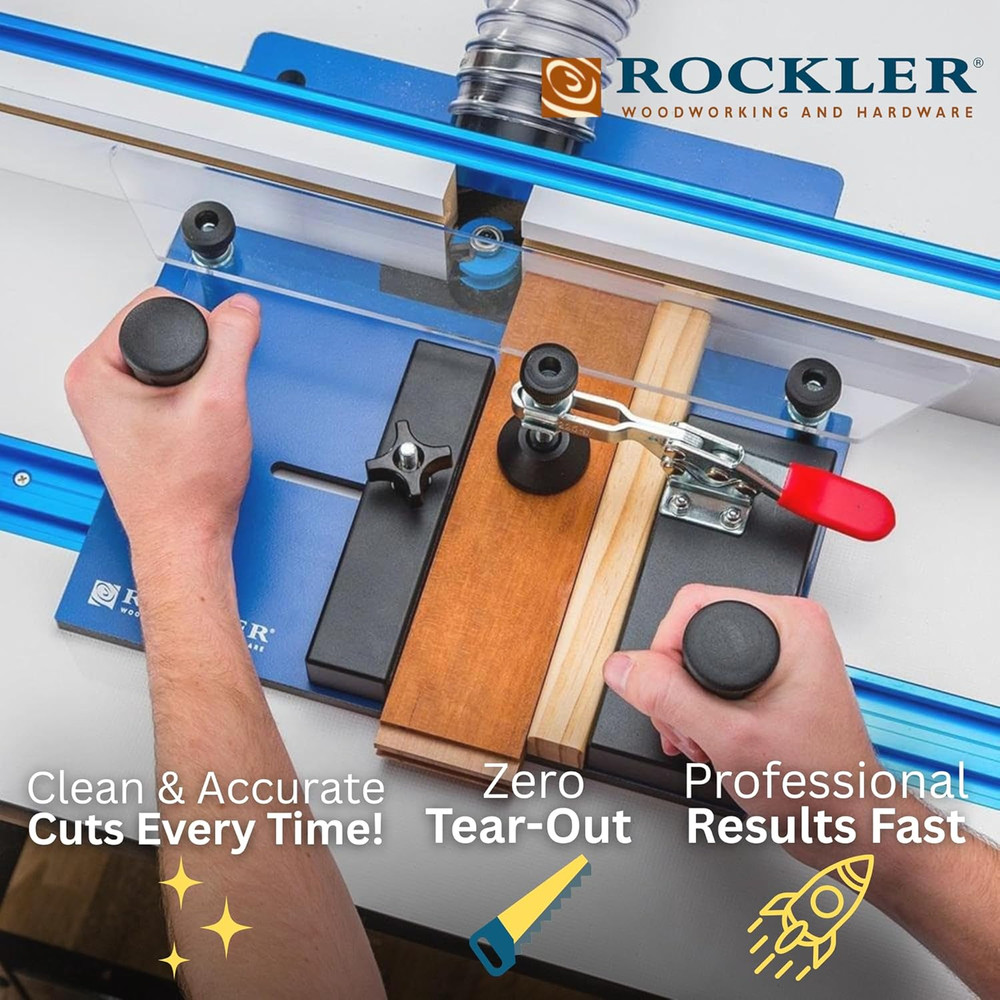 Router Table Rail Coping Sled - Easy Adjustments & Firm Grip for Precision Work
