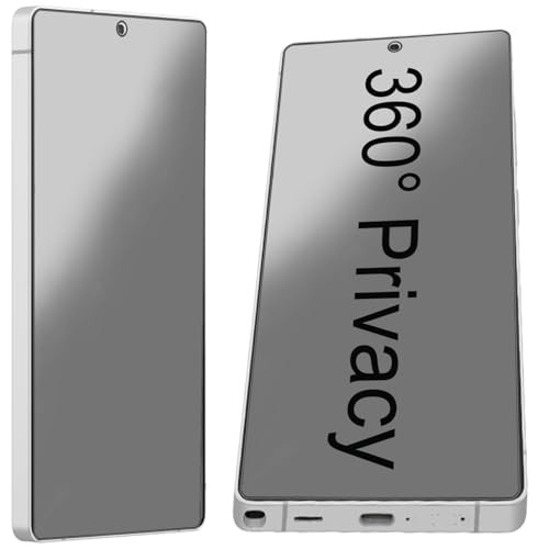 2 Pack 360 Degree Privacy Matte Screen Protector for Samsung Galaxy S25 edge