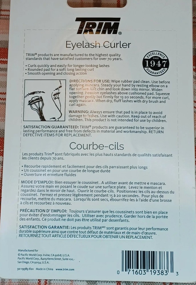 Rose Quart Trim Eyelash Curler 19383