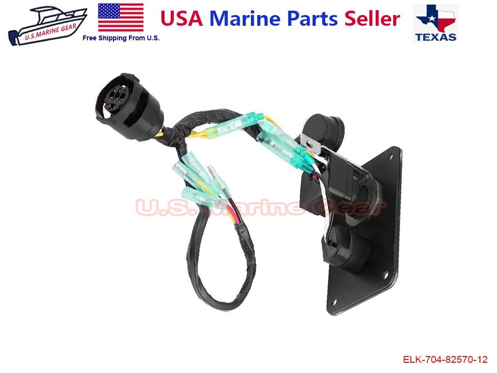 Ignition Key Switch Panel for Yamaha Outboard Remote Control Box 704-82570