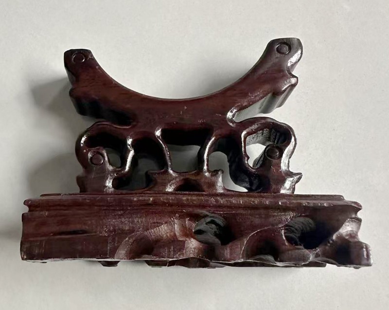 Handcrafted wooden bracelet stand bracket