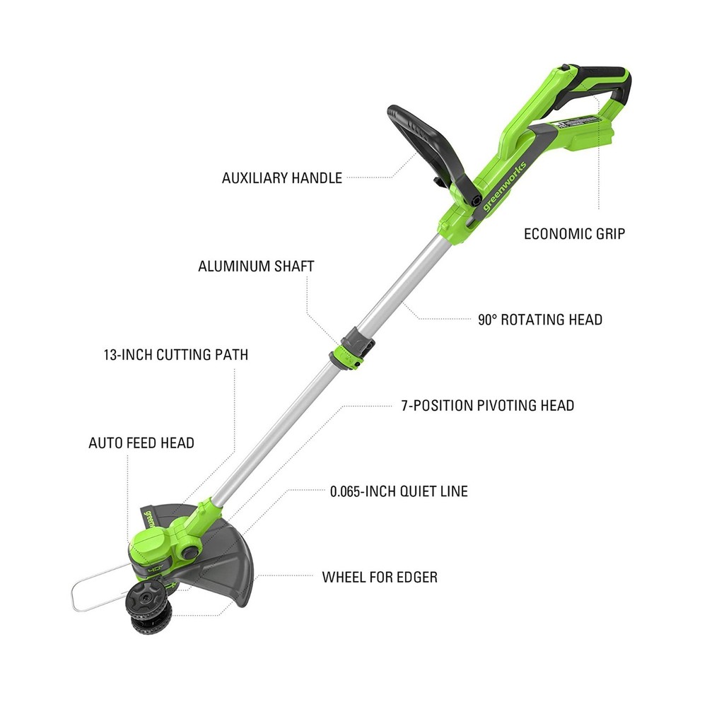 Greenworks 40V 21 inch Self-Propelled Mower String Trimmer Leaf Blower Combo Kit