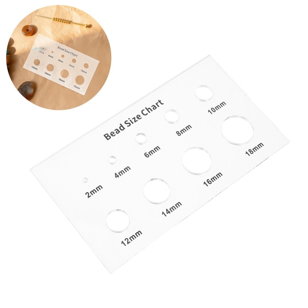 Bead Measuring Tool Jewelry Mm Size Measurement Chart Circle Stencil