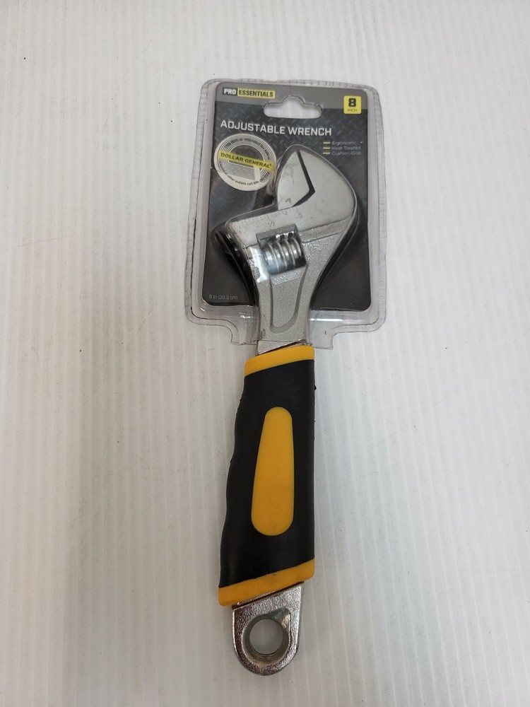 Pro Essentials Adjustable Wrench 8”
