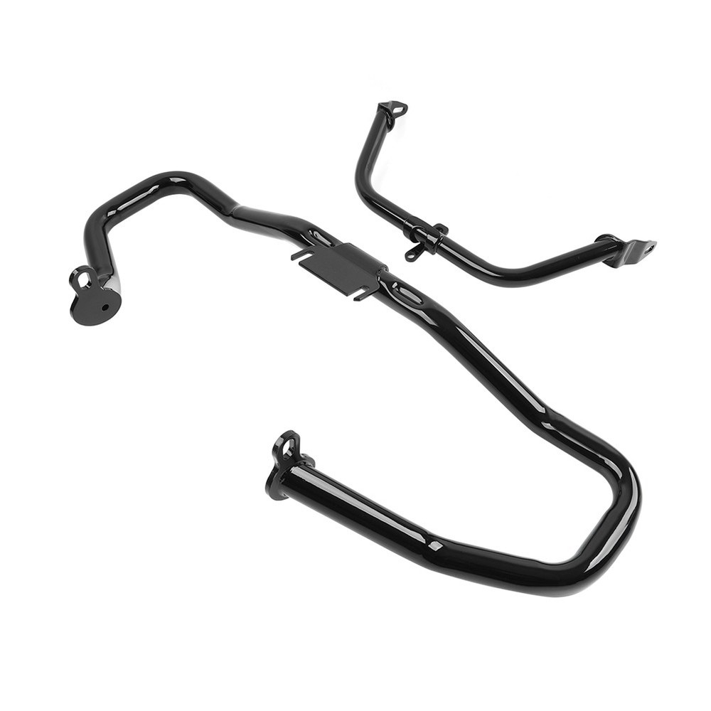 Black Engine Guard Crash Bar Fairing Support Bracket For Harley Road Glide FLTRX