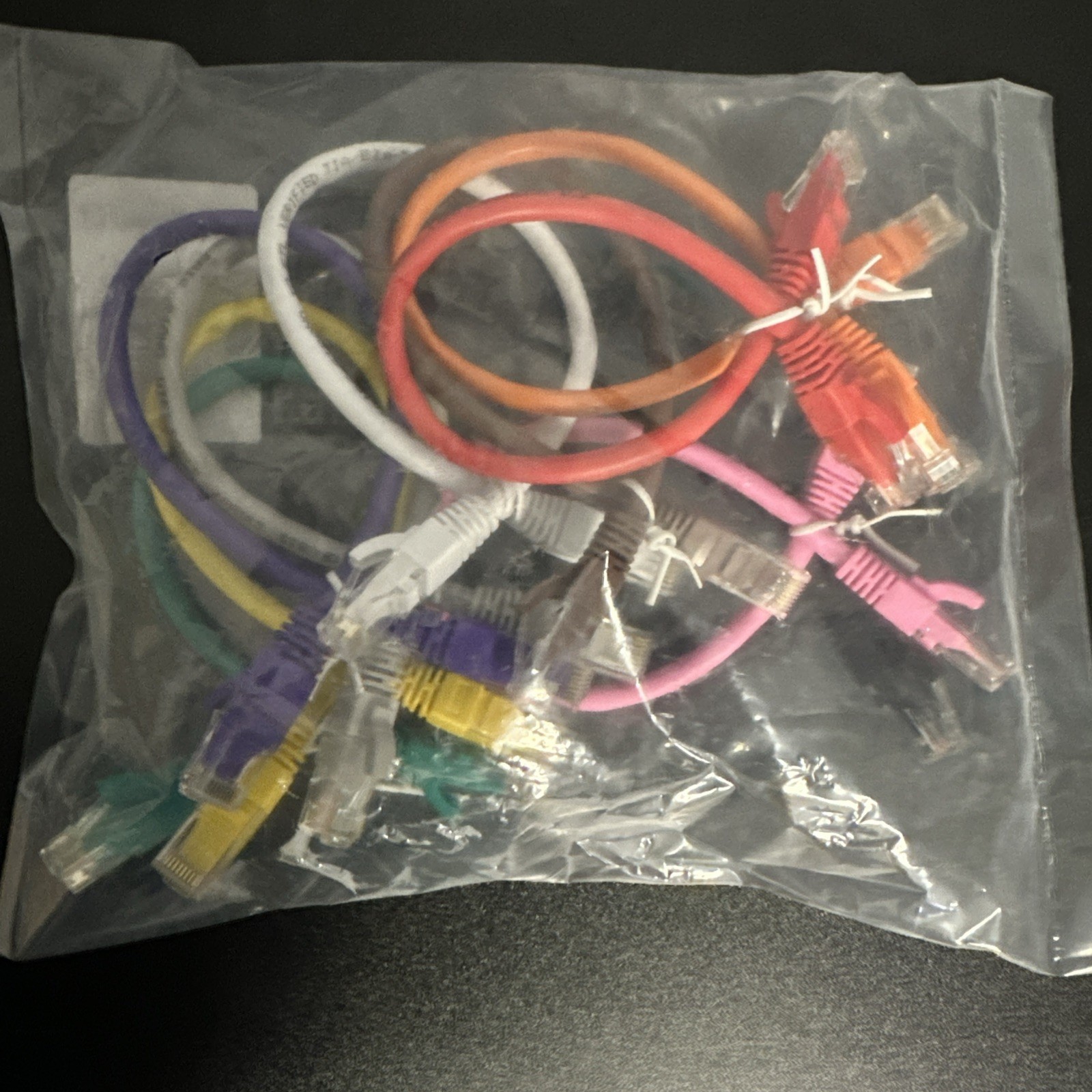 10 Pack Cat 6 Ethernet Cable 1 ft High Speed LAN Patch Network Cord Colors new