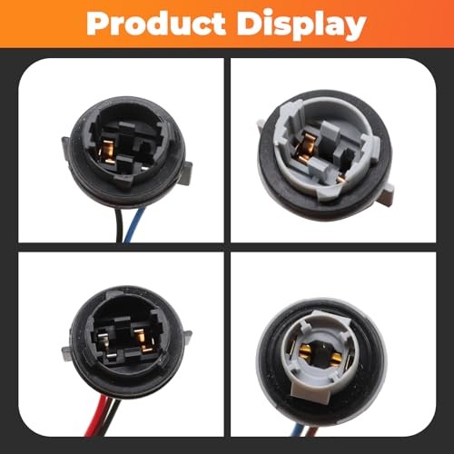 2Pcs Driver & Passenger Side Tail Light Wiring Harness Compatible with