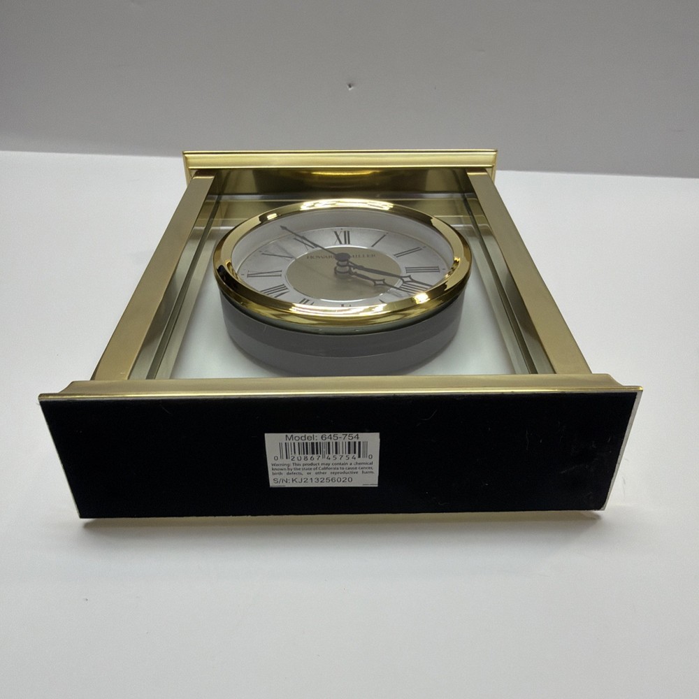 Howard Miller 645754 Monticello Brass Tabletop Clock