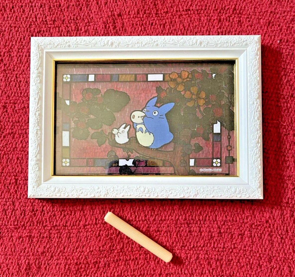 Studio Ghibli Framed /stained glass look/peg for standing