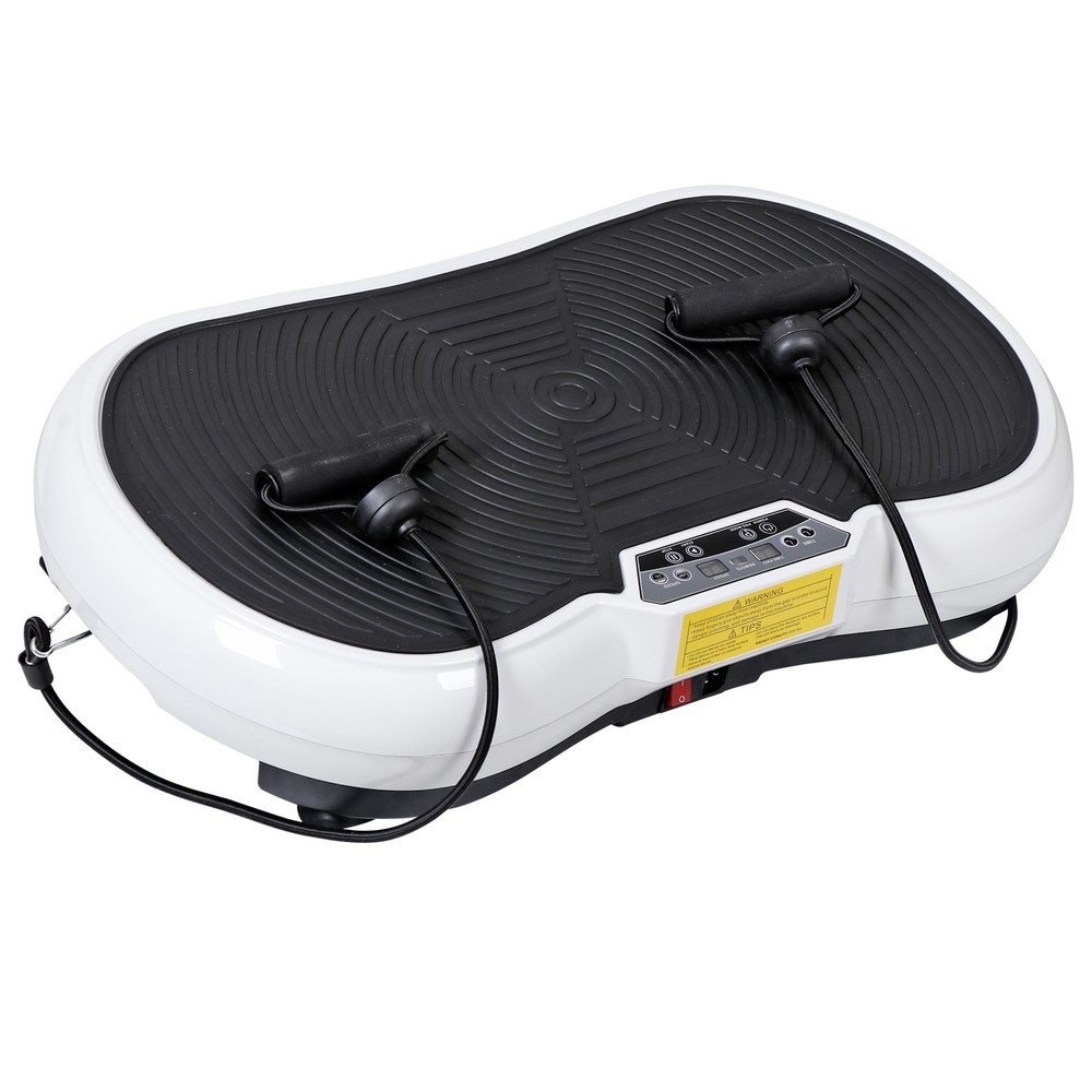 Vibration Plate Exercise Machine Whole Body Workout Vibration Platform White