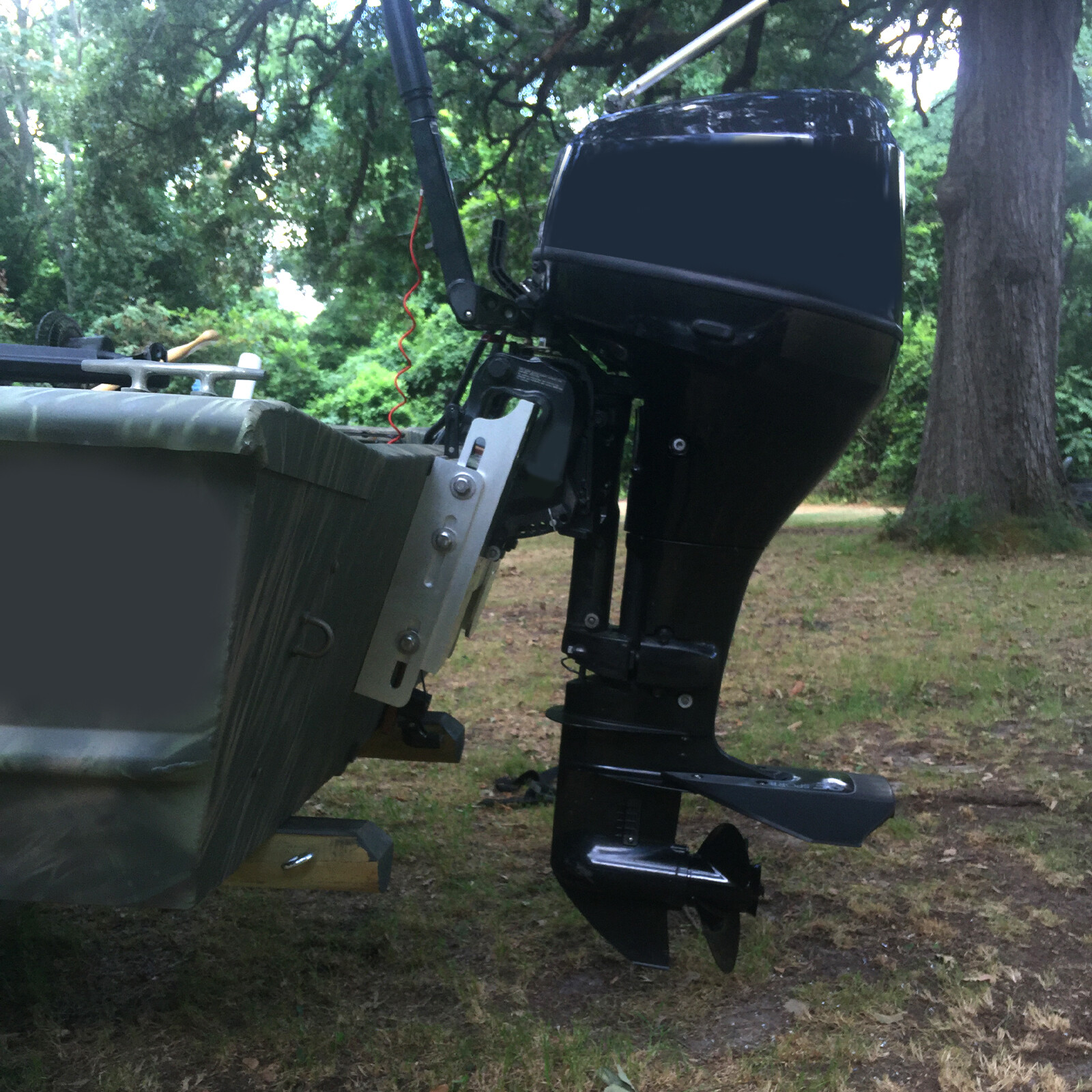 Adjustable 4'' Outboard Boat Aluminum Jack Plate Tool Silver