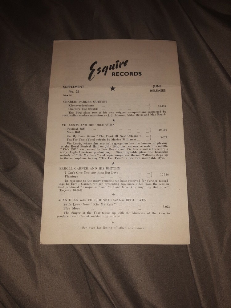 Esquire Records Supplement #26