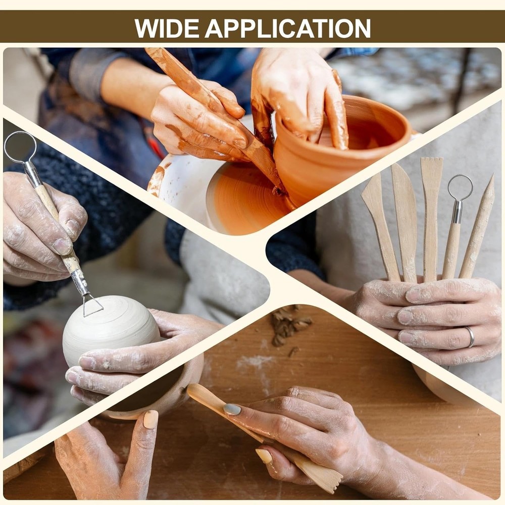 YEYETUO 27PCS Pottery Clay Sculpting Modeling Tool Kit