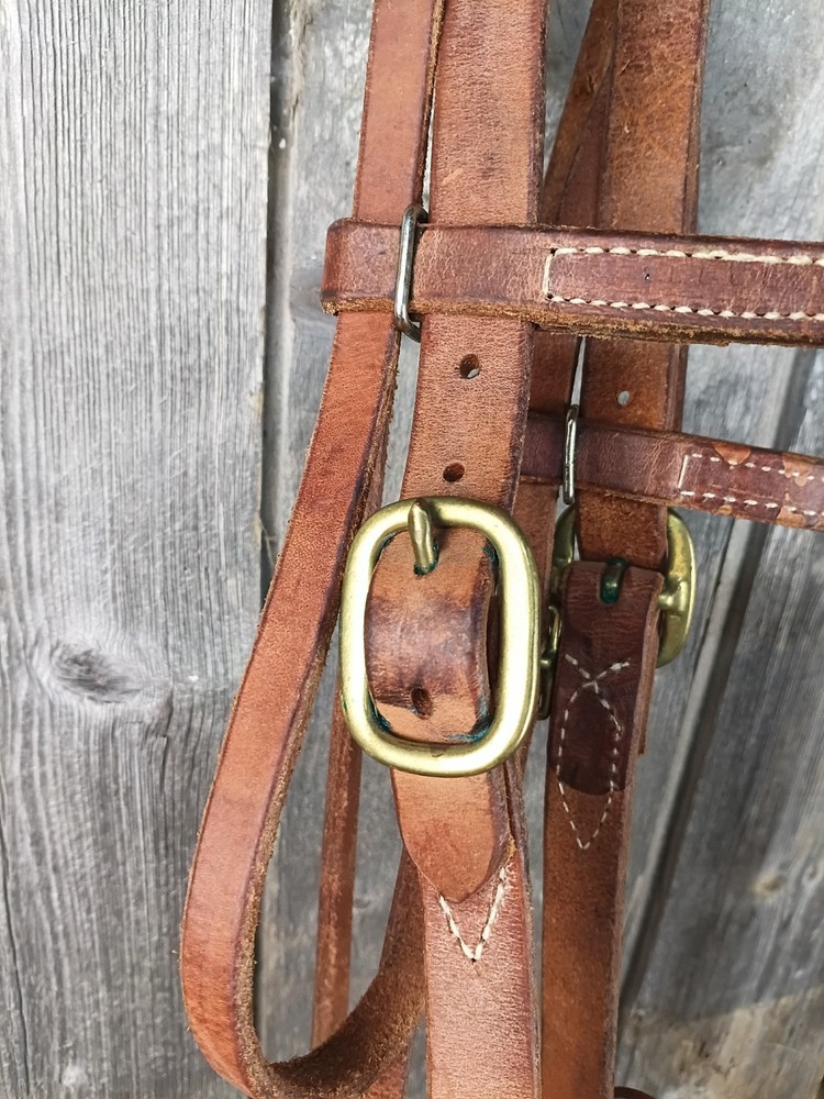 Complete Western Bridle - Harness Leather With Twisted Wire Snaffle