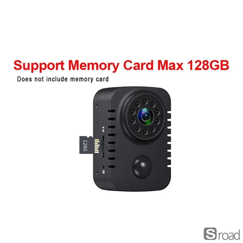 1080P Portable Mini Camera With Night Vision & Motion Detection For Security