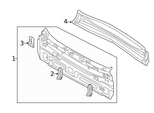 Genuine Audi Bracket 5N0-813-743