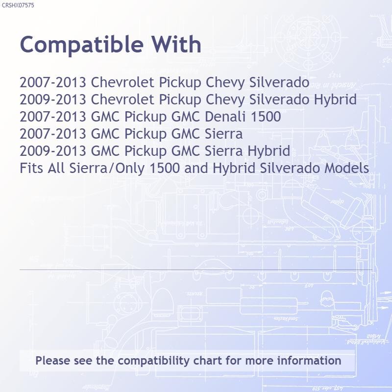 Replacement Steel Driver Side Front Bumper Cover Brace (See compatibility Chart)