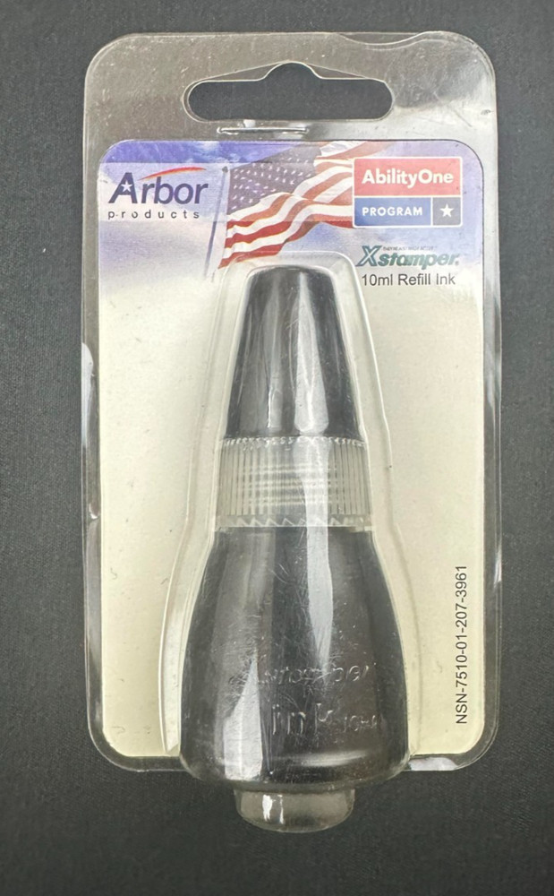 Arbor Xstamper Refill Ink Black 10ML Bottle