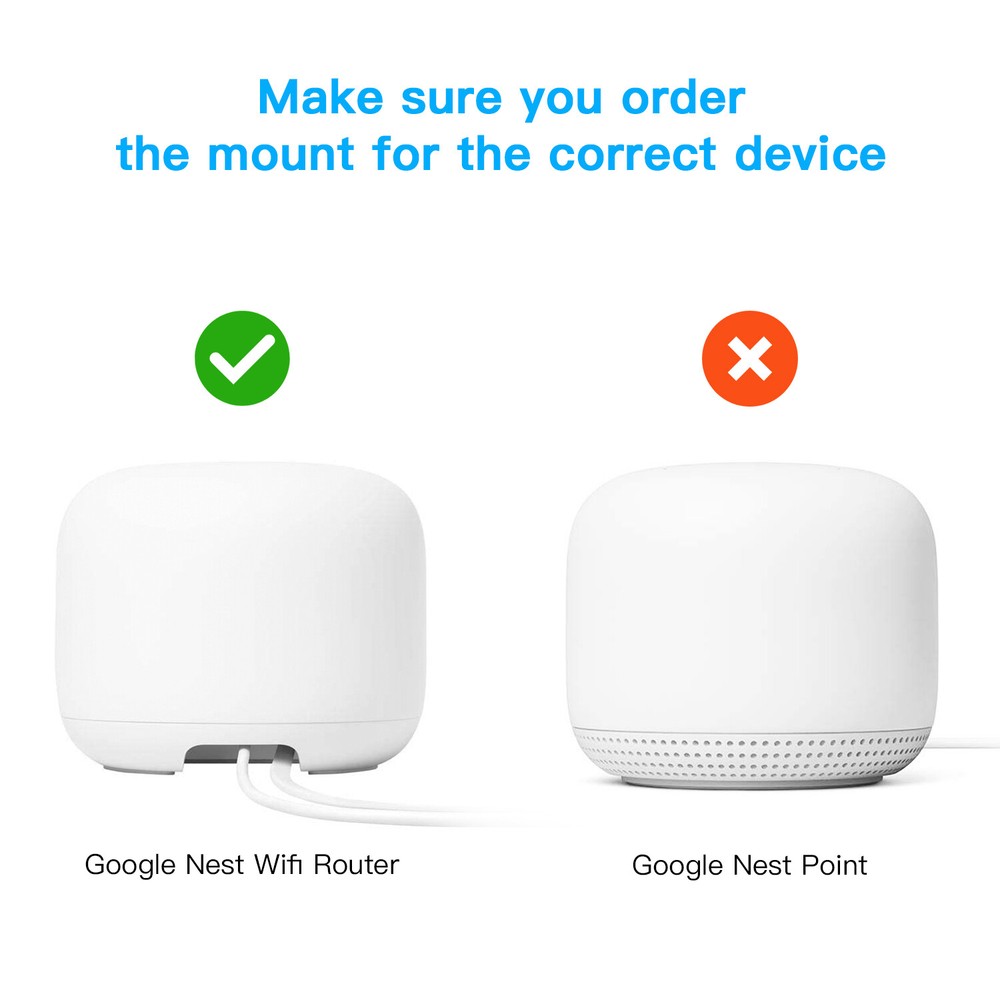 Outlet Wall Mount Holders for Google Nest WiFi Router (2nd Generation) US Plug