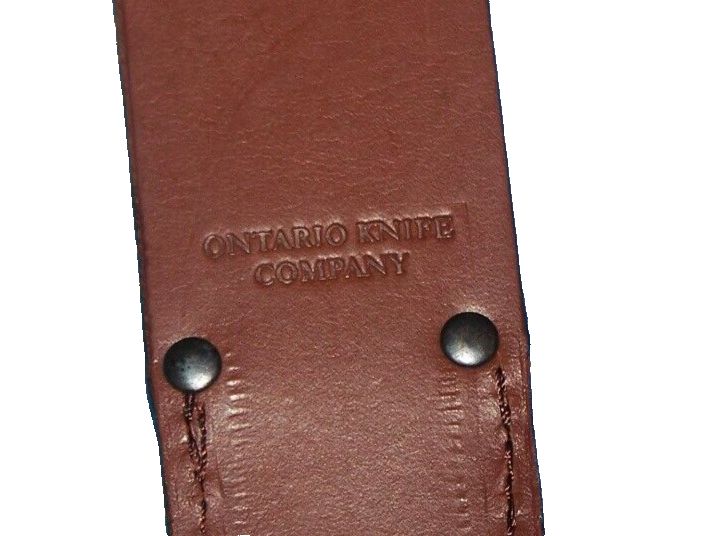 WWII M3 Trench Knife Replica Stacked Leather Dagger Scabbard Sheath OKC NEW