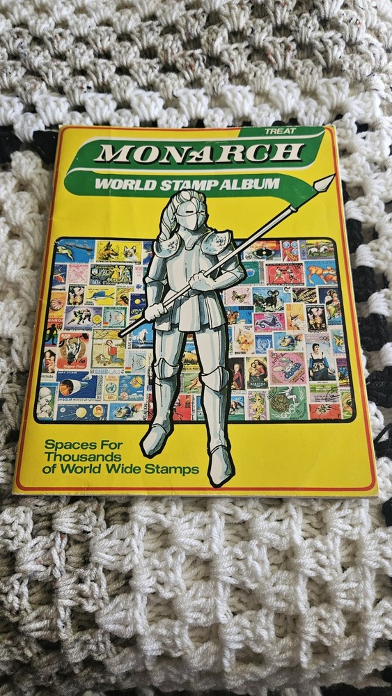 Monarch World Stamp Album  Stamp Book With Stamps